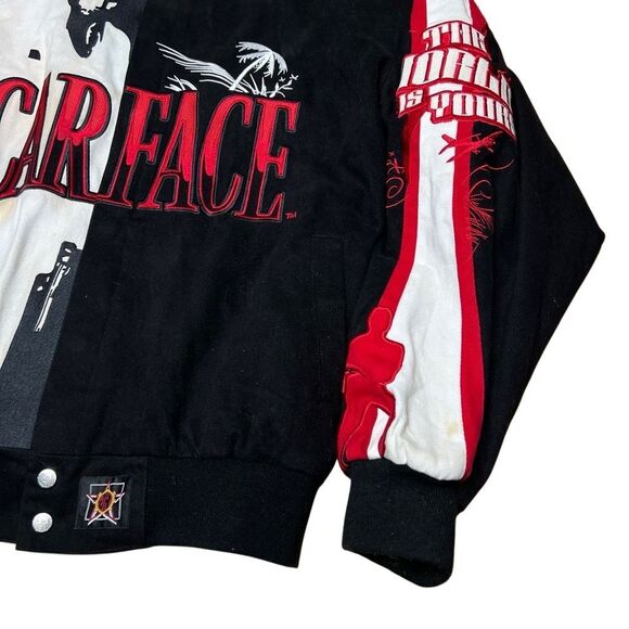 Vintage Scarface Jeff Hamilton Varsity Jacket Large - Picture 2 of 12